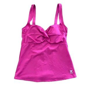 TYR Hot Pink Tankini Swim Top Size 6